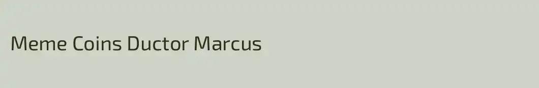 Meme Coins Ductor Marcus